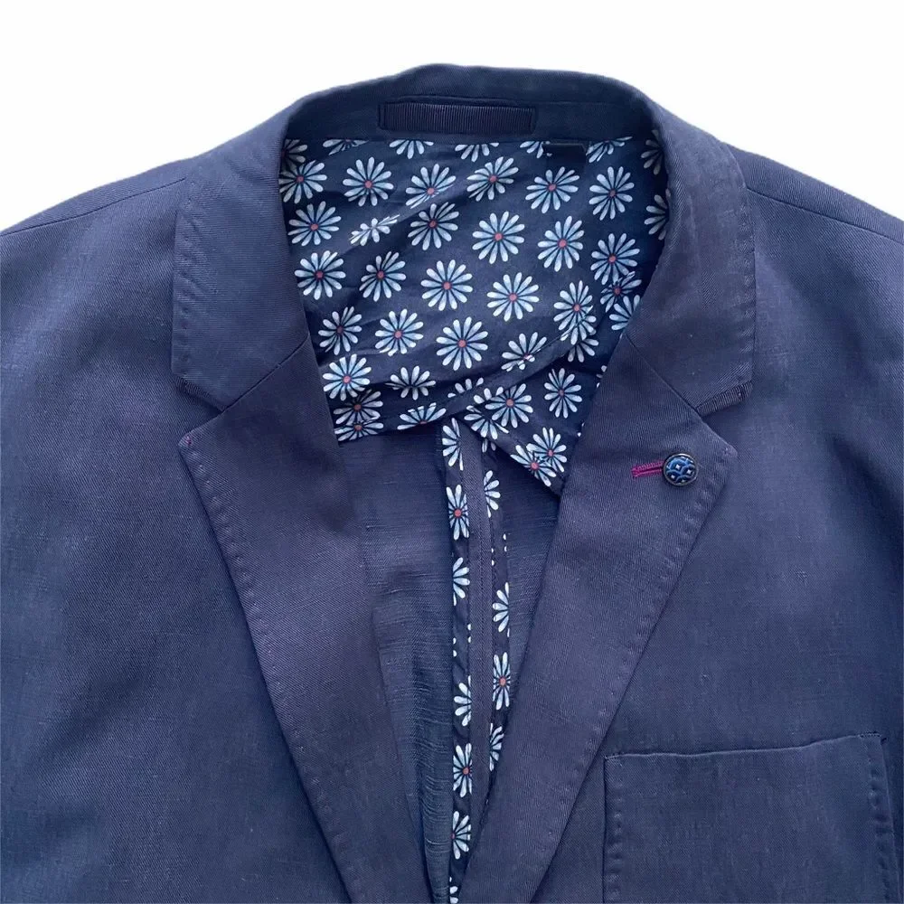 🪩 Ted Baker‎ London Men’s Blazer Jacket – Size 6 (US 40R) | Flex, Loud Energy